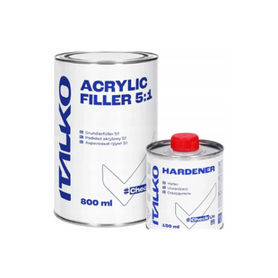 Акриловый грунт Acrylic Filler 5+1 (черный) 0,8л+ 0,15л отвердитель ITALCO 101.180 фото