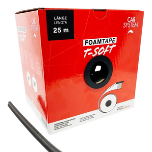 Валики поролоновые для проемов T-Soft Foam Tape CS 25м CAR SYSTEM 157.974 фото
