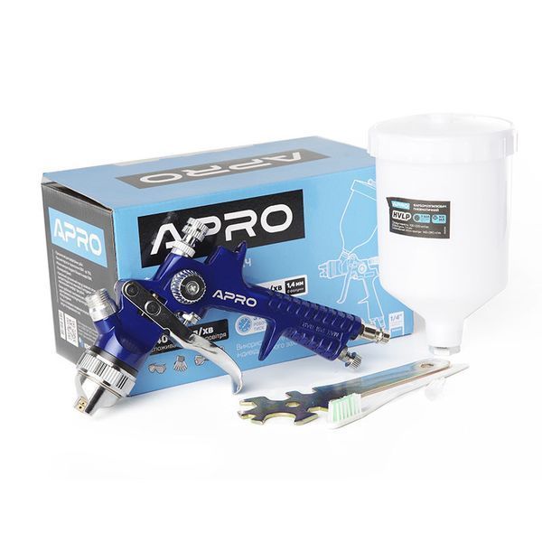 Фарбопульт HVLP 850035 1.4мм бачок 600мл APRO 850035 фото