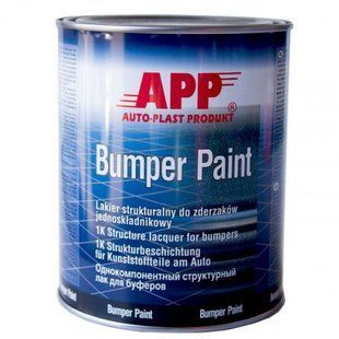 Фарба структурна для бамперів Bumper Paint (чорна) 1л AP 020801 фото