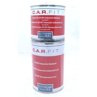 Лак Акриловый МS 2:1 1л+0,5л утв-ч CARFIT 7-153-1500 фото